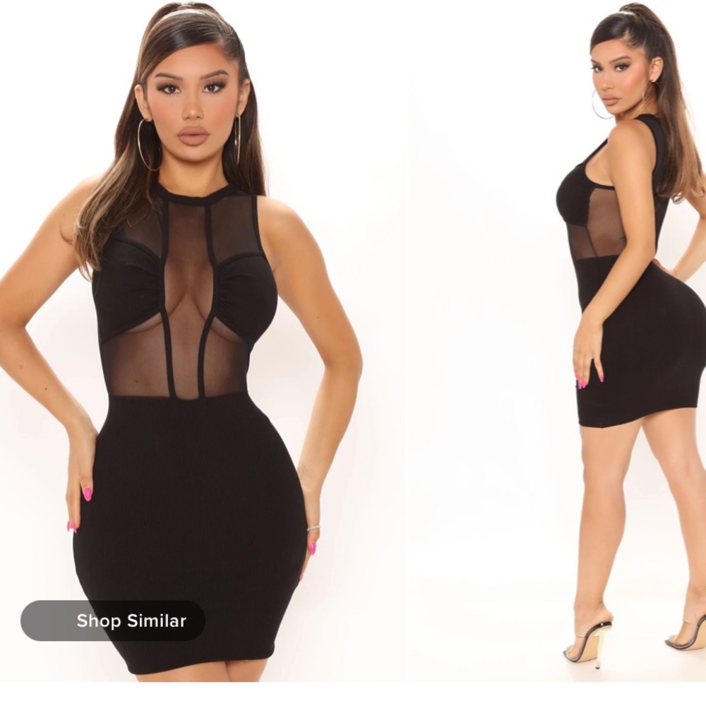 Mesh fashion nova dress with tag